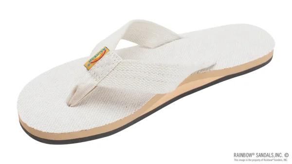 Single Layer Hemp  with Arch  Support and 1″ Strap