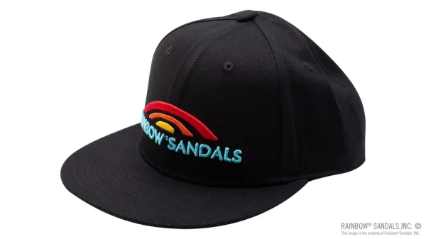 Rainbow® Sandals Black 100% Cotton Snap Back Hat