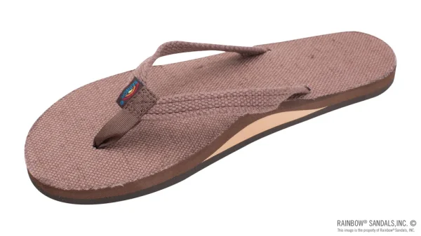 Single Layer Hemp with Arch Support and 1/2″ Narrow Strap