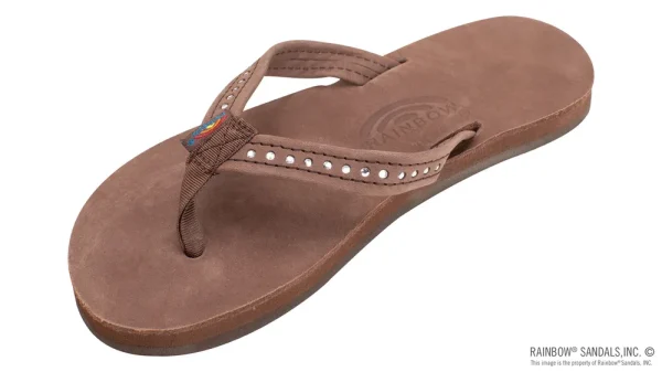 Kids Crystal Premier Leather 1/2″ Narrow Strap